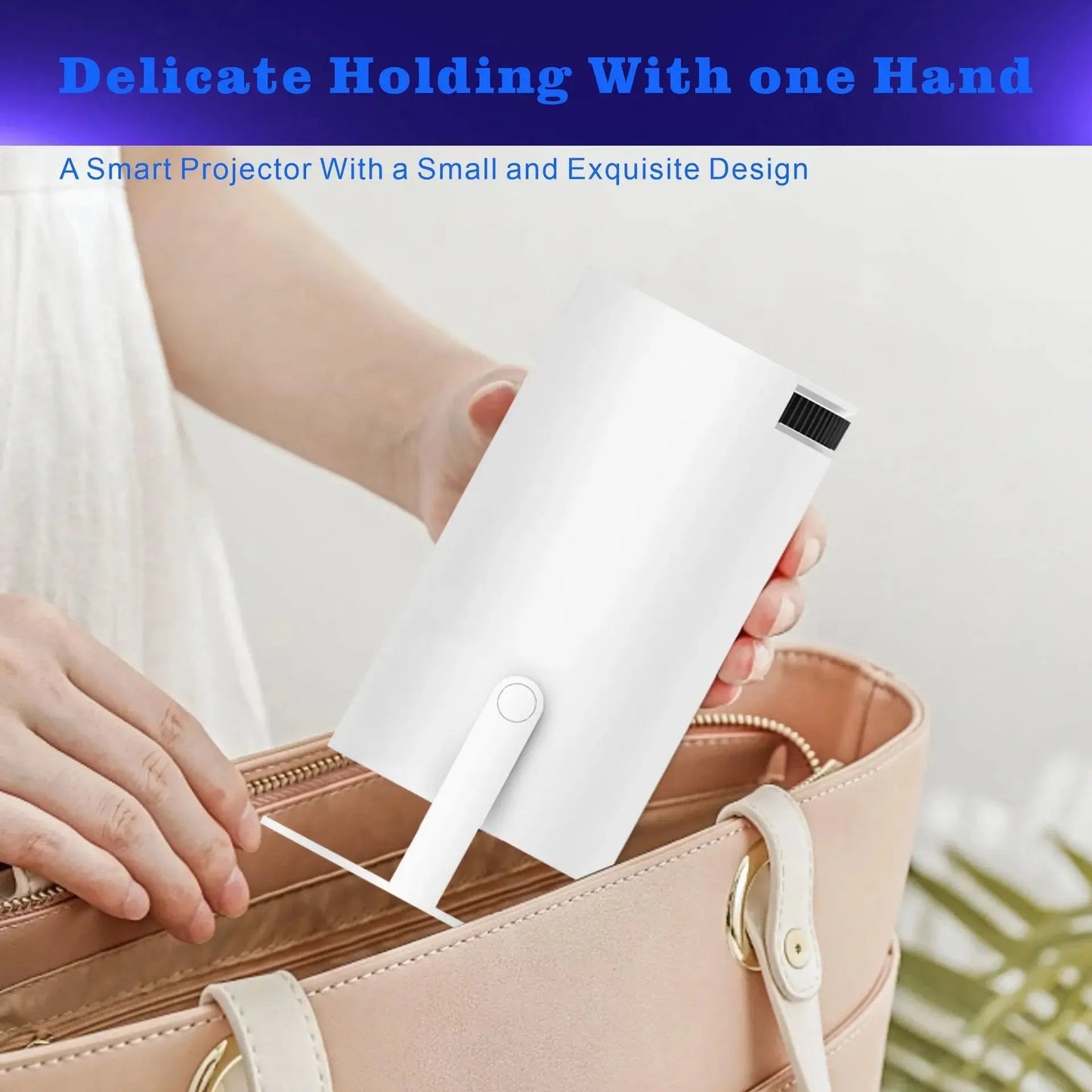 4k Mini Projector with Android TV, 130 inch - NocturiaShop