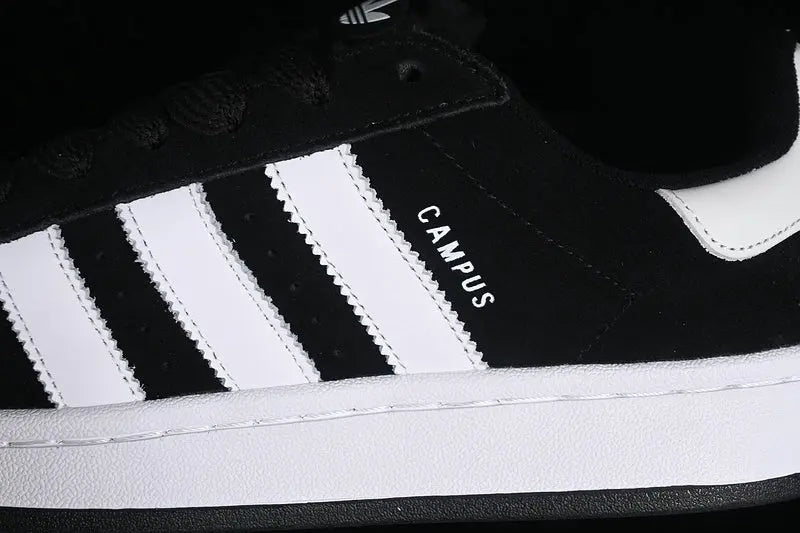 Campus Retro Sneakers - Black & White - NocturiaShop