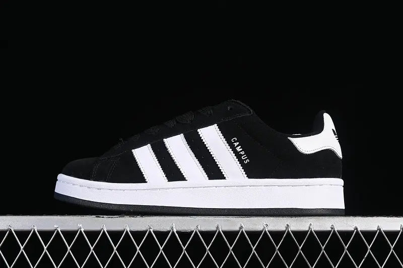 Campus Retro Sneakers - Black & White - NocturiaShop
