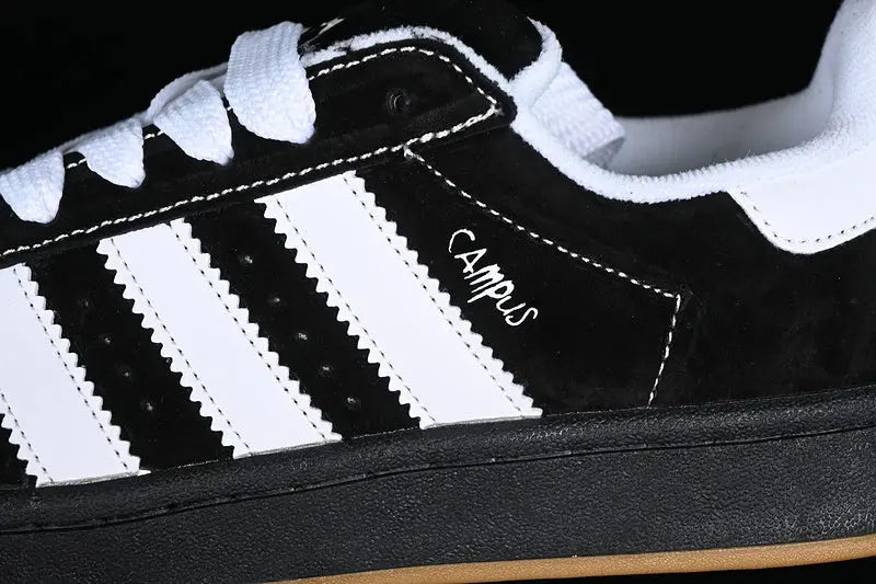 Campus Retro Sneakers - Black & White - NocturiaShop