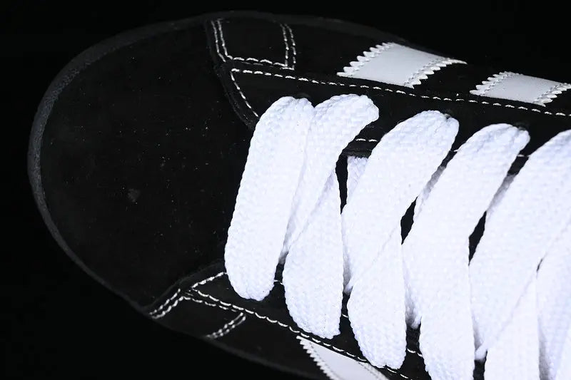 Campus Retro Sneakers - Black & White - NocturiaShop