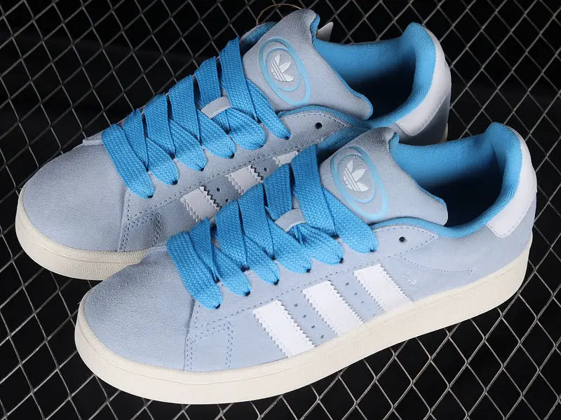Campus Retro Sneakers - Blue & Cloud White - NocturiaShop