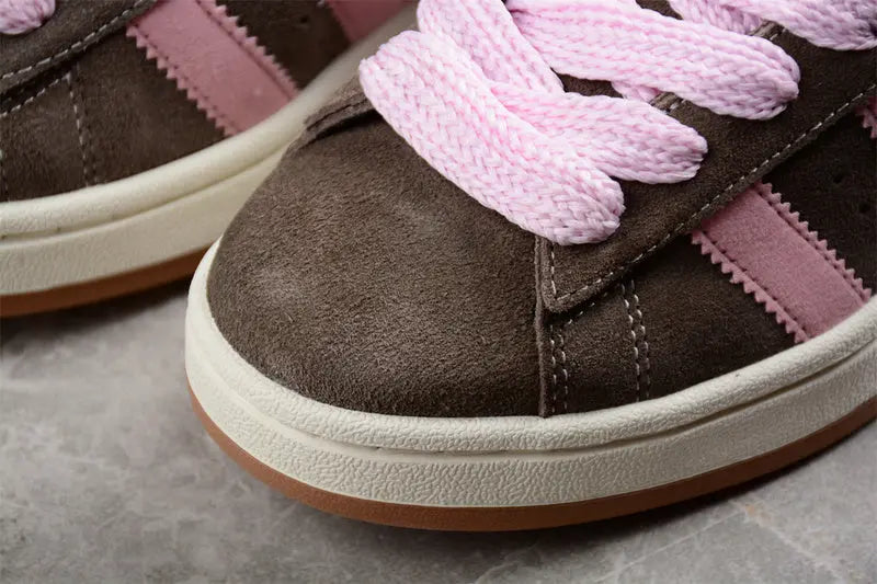 Campus Retro Sneakers - Brown & Pink - NocturiaShop