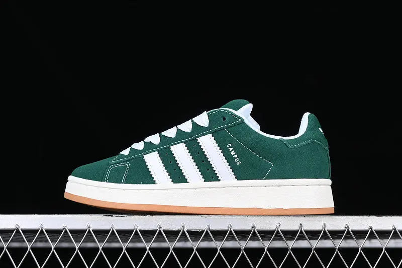 Campus Retro Sneakers - Green & White & Brown - NocturiaShop