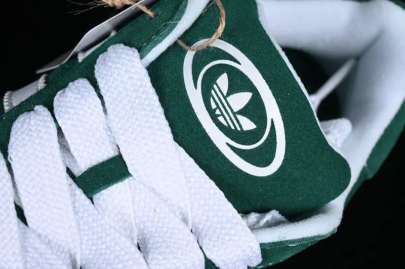 Campus Retro Sneakers - Green & White & Brown - NocturiaShop