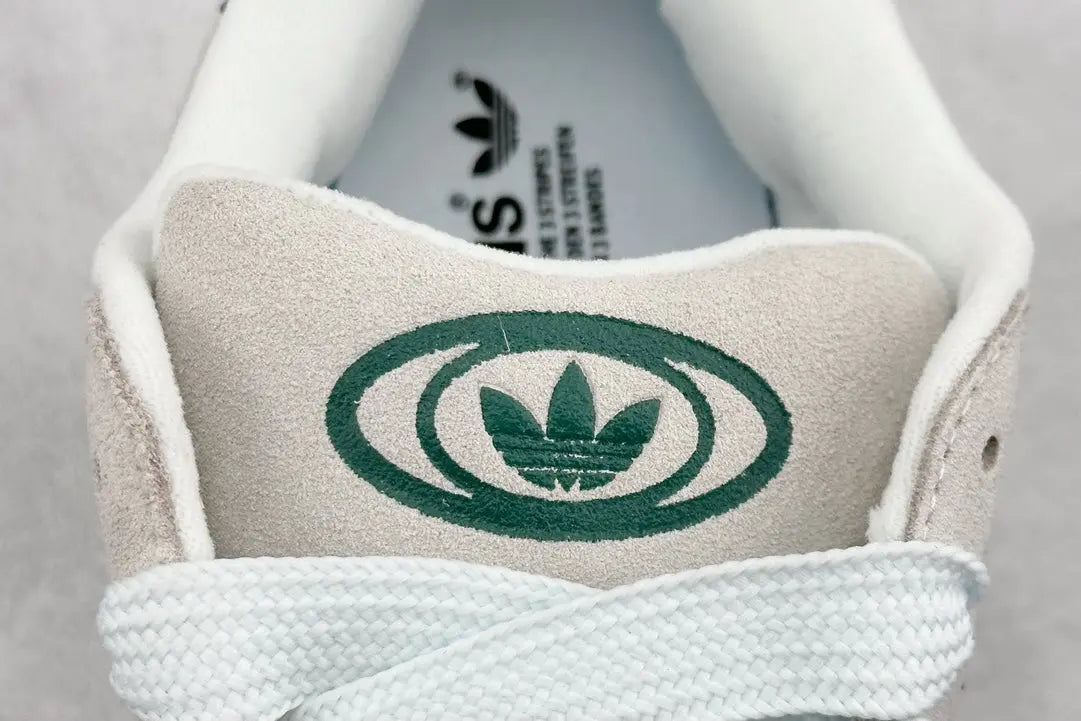 Campus Retro Sneakers - Grey & Green - NocturiaShop