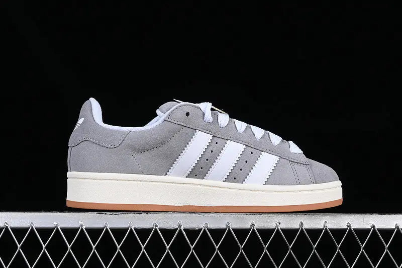 Campus Retro Sneakers - Grey & White & Brown - NocturiaShop