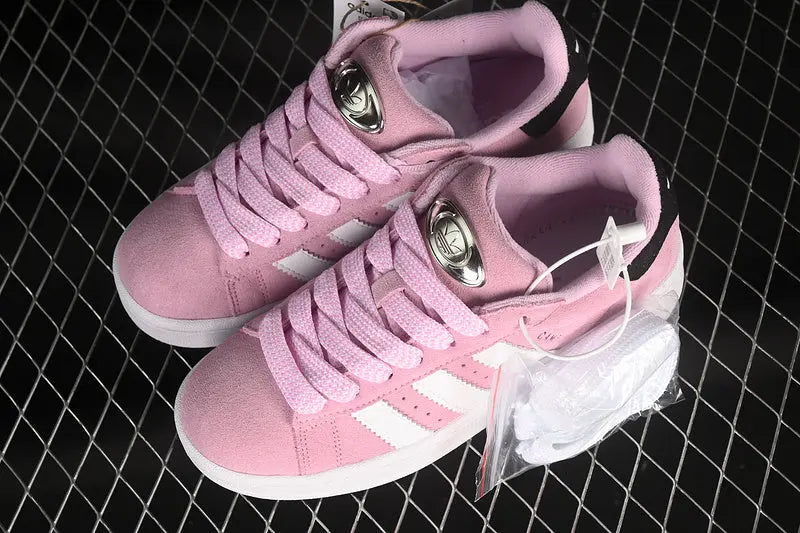 Campus Retro Sneakers - Pink & White - NocturiaShop
