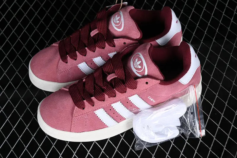 Campus Retro Sneakers - Pink & White - NocturiaShop