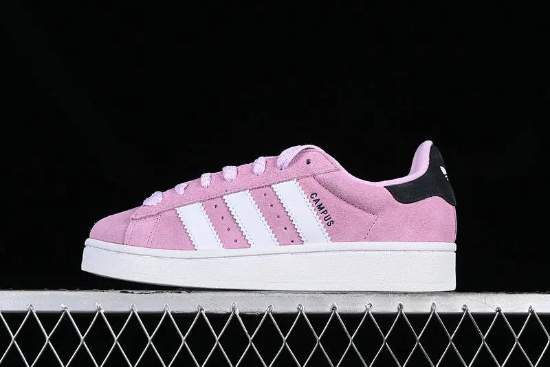 Campus Retro Sneakers - Pink & White & Black - NocturiaShop