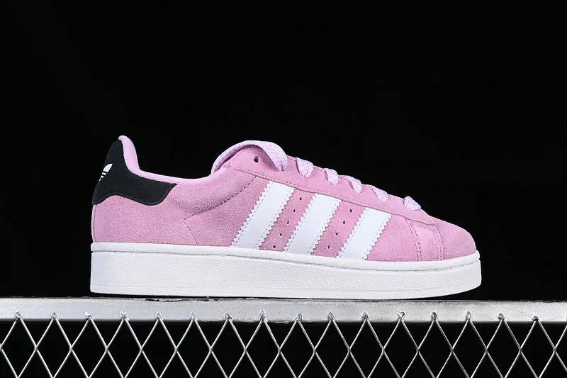 Campus Retro Sneakers - Pink & White & Black - NocturiaShop