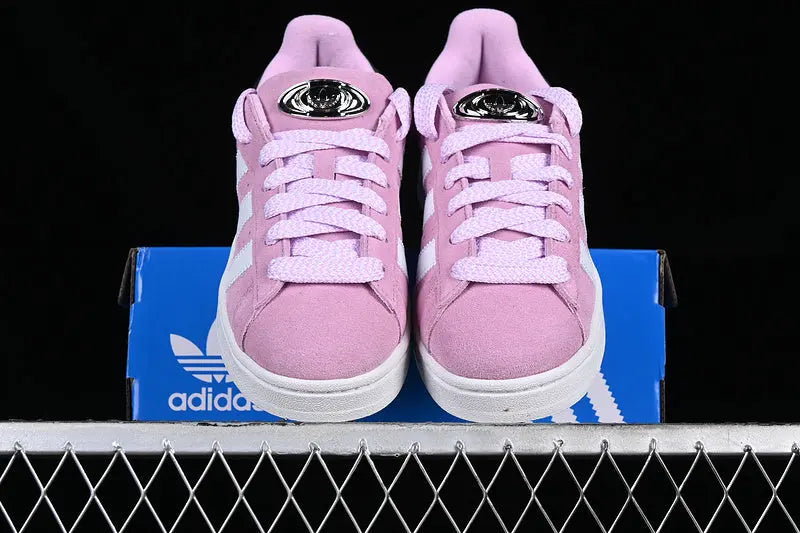 Campus Retro Sneakers - Pink & White & Black - NocturiaShop