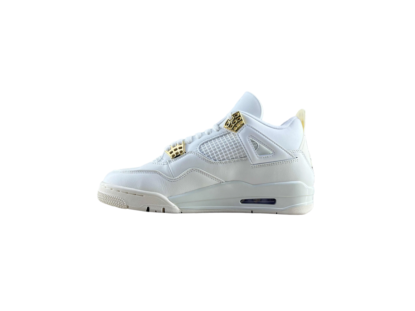 Classic Retro 4 Sneakers - Metallic Gold - NocturiaShop