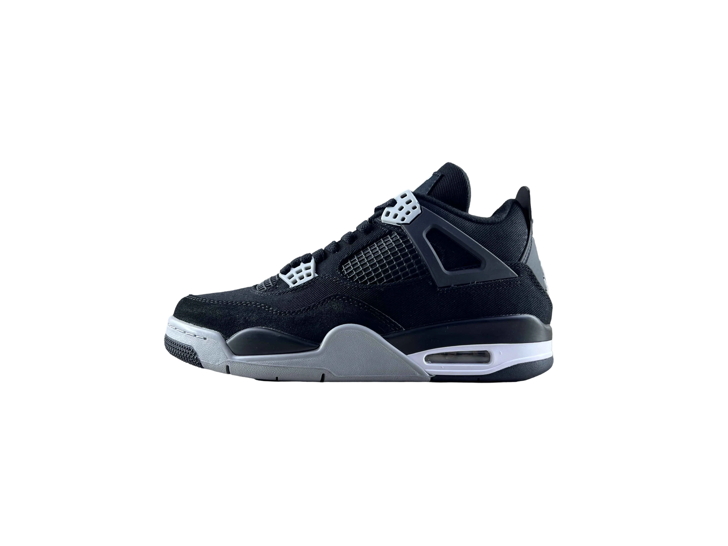 Classic Retro 4 Sneakers - SE Black Canvas - NocturiaShop