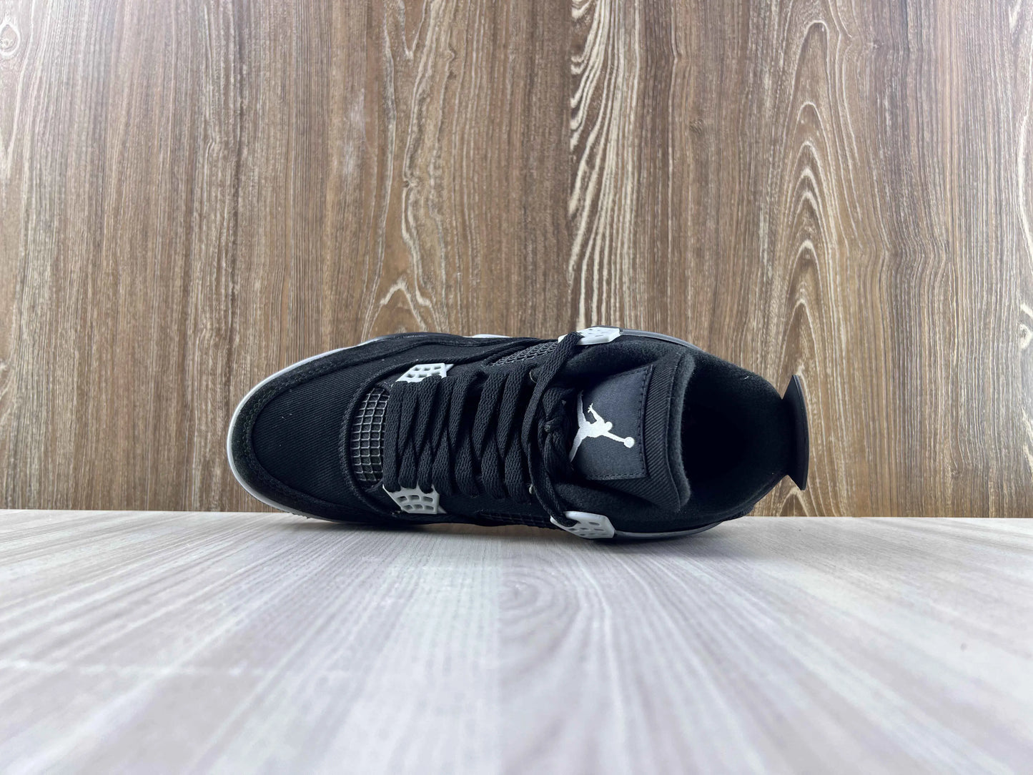 Classic Retro 4 Sneakers - SE Black Canvas - NocturiaShop