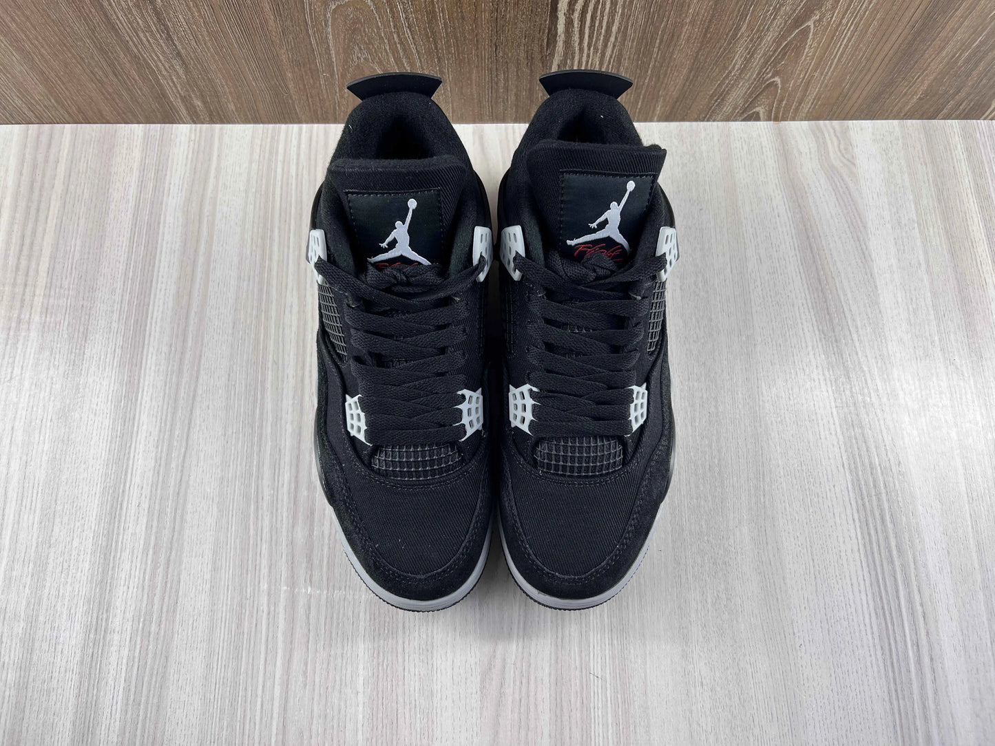 Classic Retro 4 Sneakers - SE Black Canvas - NocturiaShop