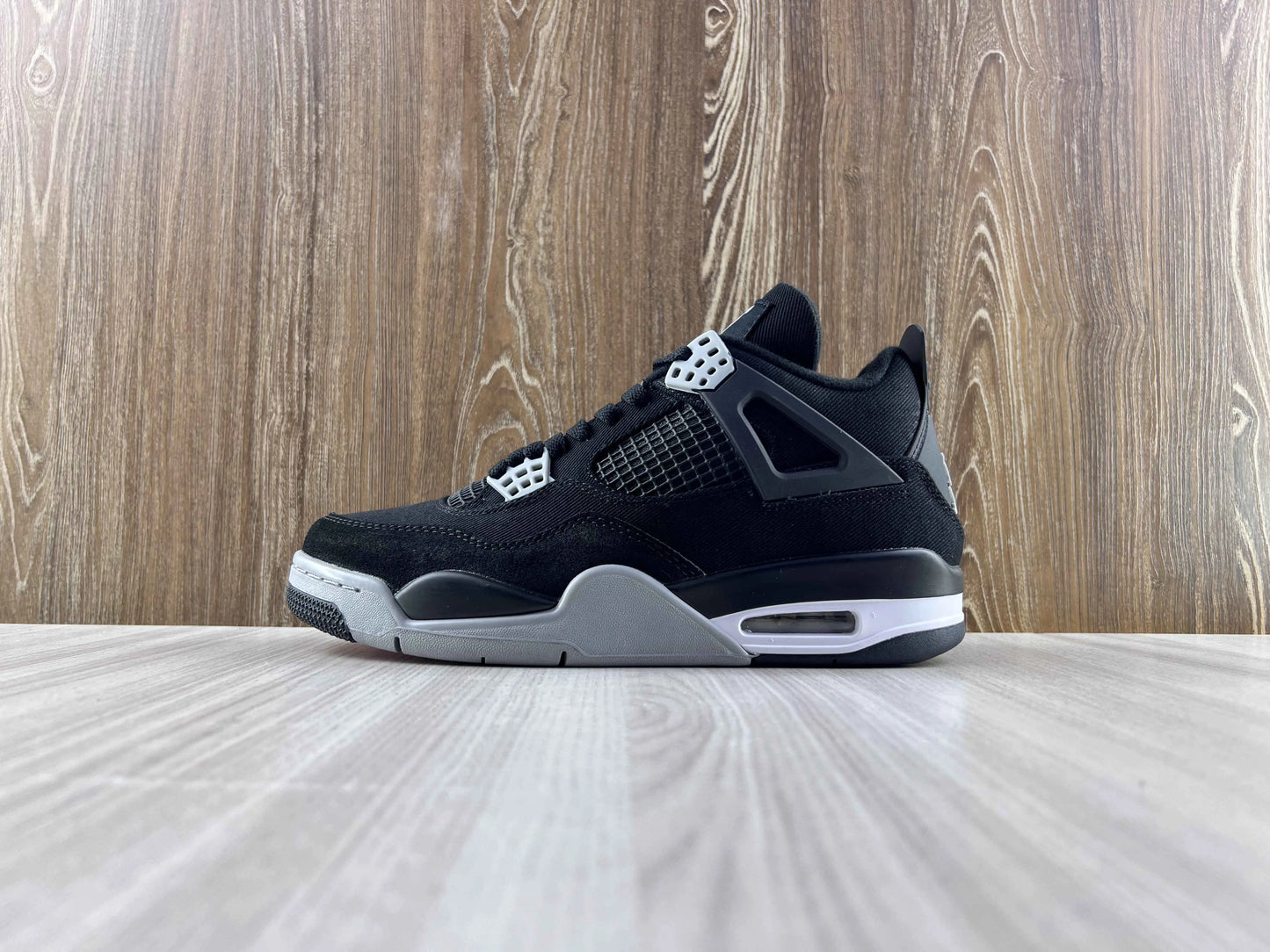 Classic Retro 4 Sneakers - SE Black Canvas - NocturiaShop