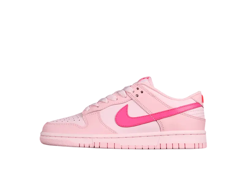 Dunk Style Retro Sneakers - Soft Pink & Hyper Pink & Pink Foam - NocturiaShop