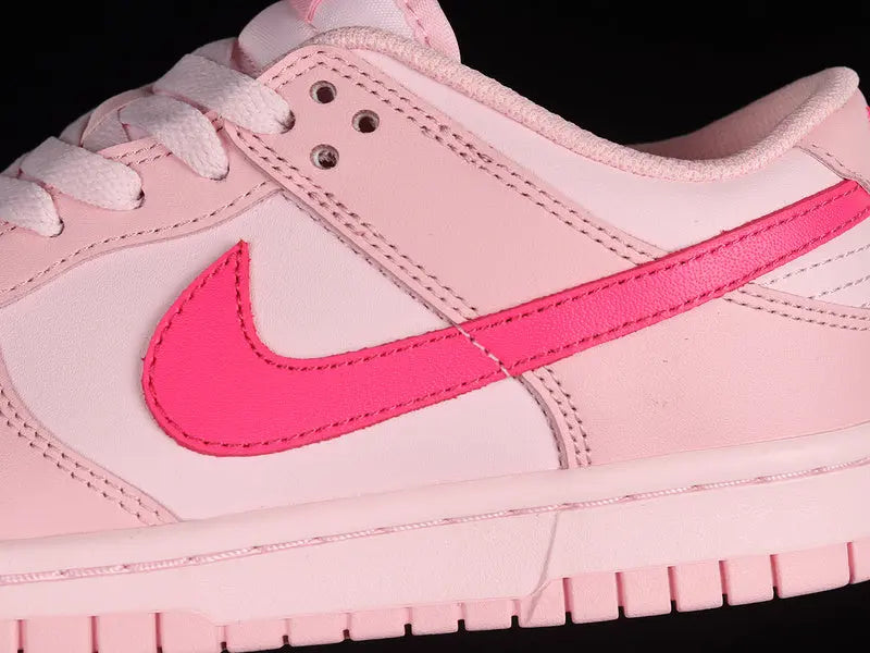 Dunk Style Retro Sneakers - Soft Pink & Hyper Pink & Pink Foam - NocturiaShop