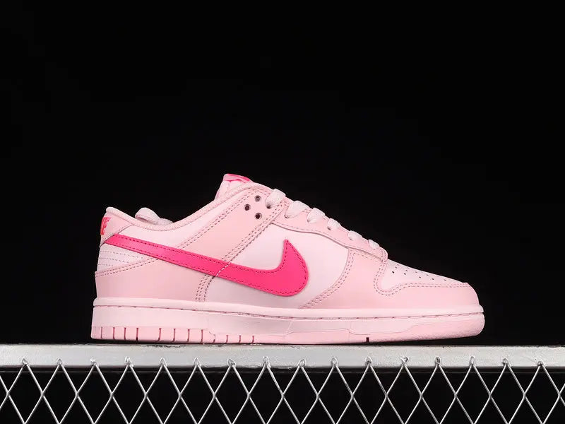 Dunk Style Retro Sneakers - Soft Pink & Hyper Pink & Pink Foam - NocturiaShop