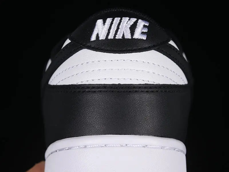 Dunk Style Retro Sneakers - White & Black - NocturiaShop
