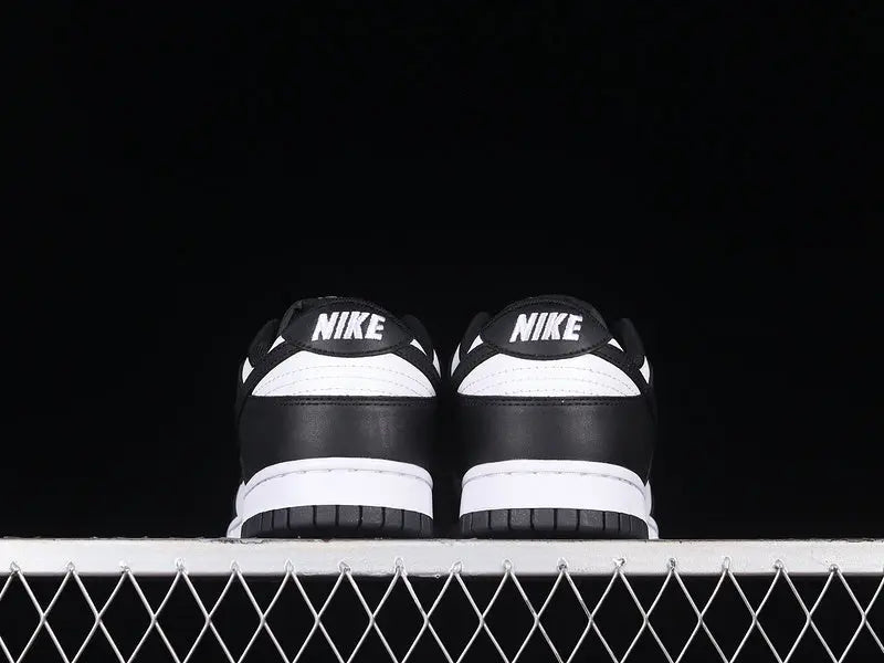 Dunk Style Retro Sneakers - White & Black - NocturiaShop