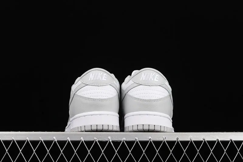Dunk Style Retro Sneakers - White & Grey Fog - NocturiaShop