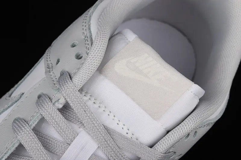Dunk Style Retro Sneakers - White & Grey Fog - NocturiaShop
