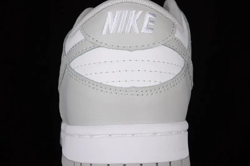 Dunk Style Retro Sneakers - White & Grey Fog - NocturiaShop