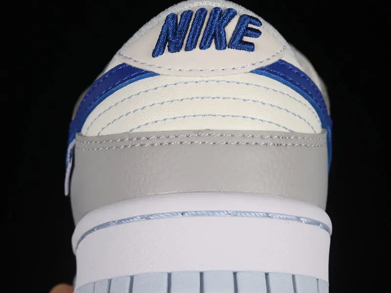 Dunk Style Retro Sneakers - White & Photon Dust & Hyper Royal - NocturiaShop