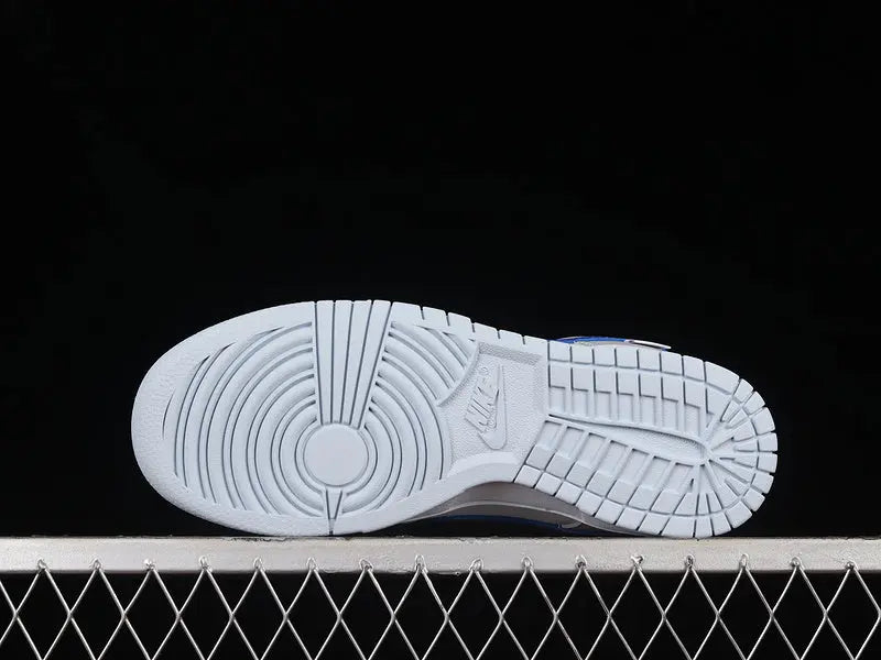 Dunk Style Retro Sneakers - White & Photon Dust & Hyper Royal - NocturiaShop