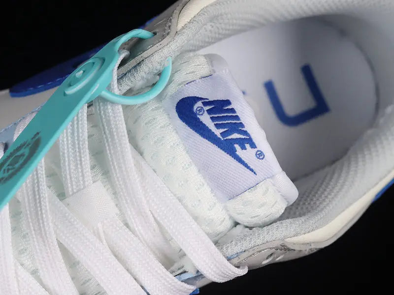 Dunk Style Retro Sneakers - White & Photon Dust & Hyper Royal - NocturiaShop