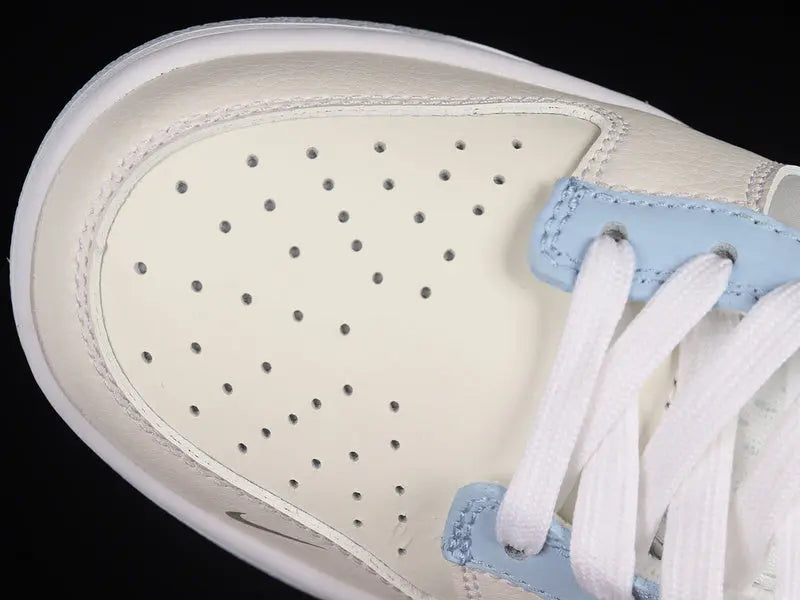 Dunk Style Retro Sneakers - White & Photon Dust & Hyper Royal - NocturiaShop