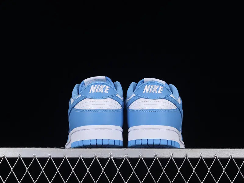 Dunk Style Retro Sneakers - White & University Blue - NocturiaShop