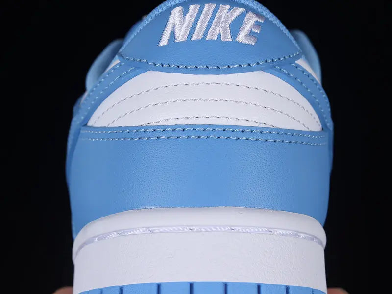 Dunk Style Retro Sneakers - White & University Blue - NocturiaShop