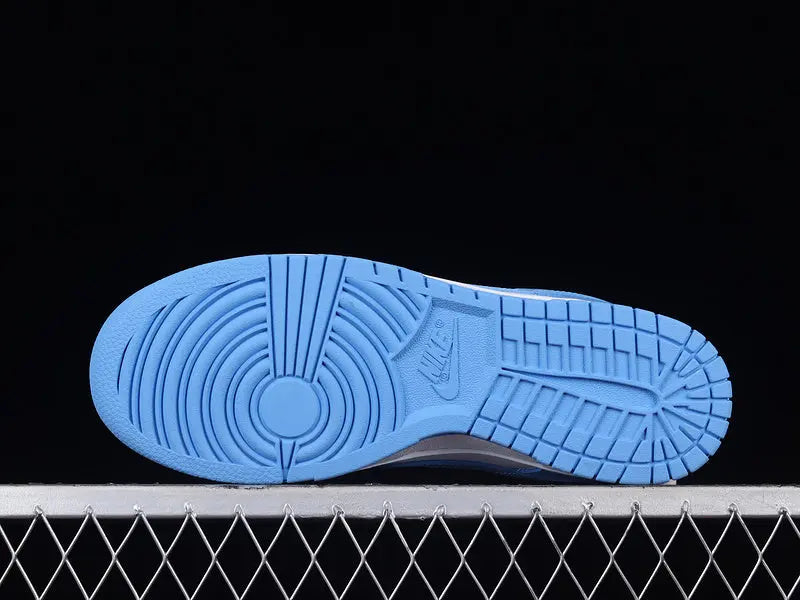 Dunk Style Retro Sneakers - White & University Blue - NocturiaShop