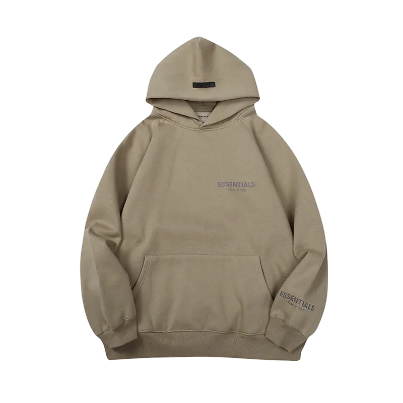 Premium Essential Hoodie - Khaki - NocturiaShop