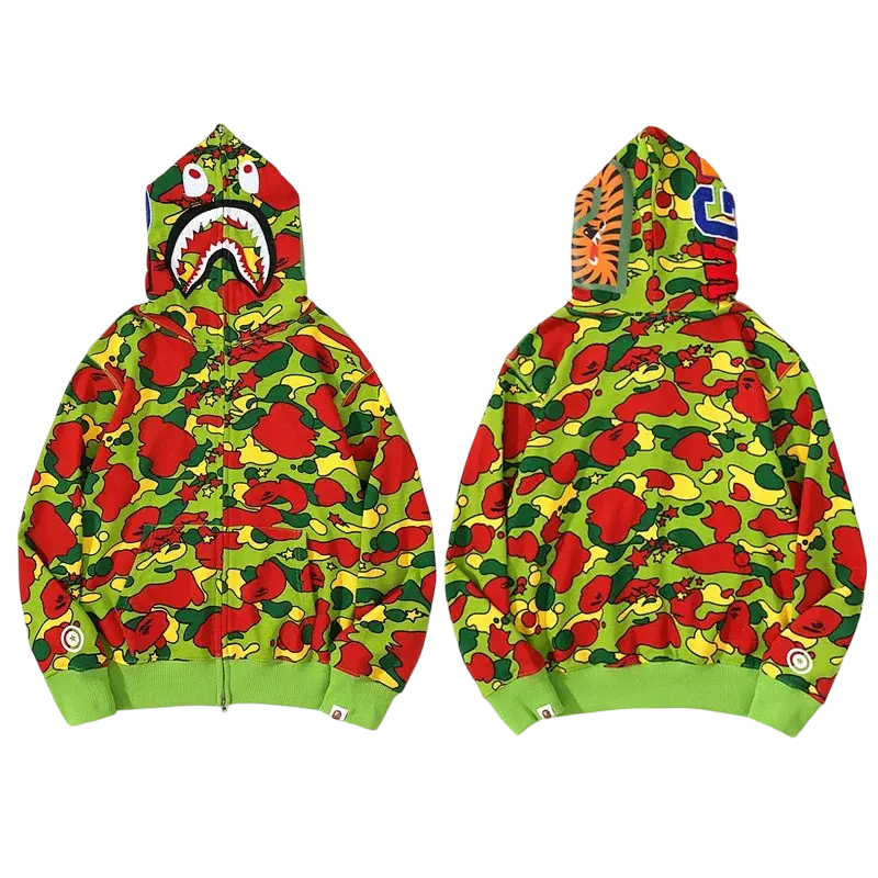Streetwear Camo Hoodie NocturiaShop