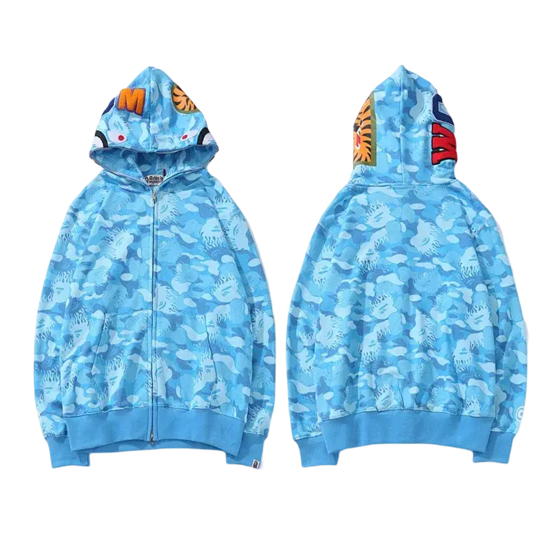 Streetwear Camo Hoodie NocturiaShop