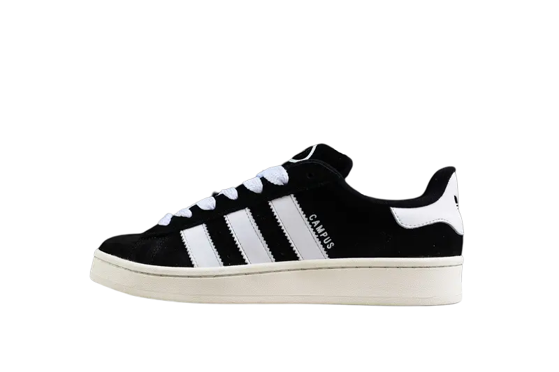 Campus Retro Sneakers - Black & White - NocturiaShop
