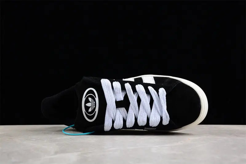 Campus Retro Sneakers - Black & White - NocturiaShop