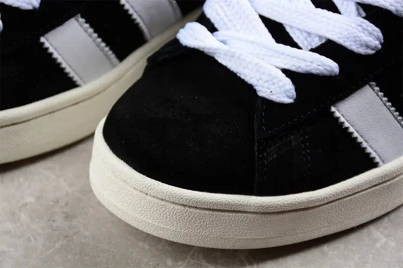 Campus Retro Sneakers - Black & White - NocturiaShop