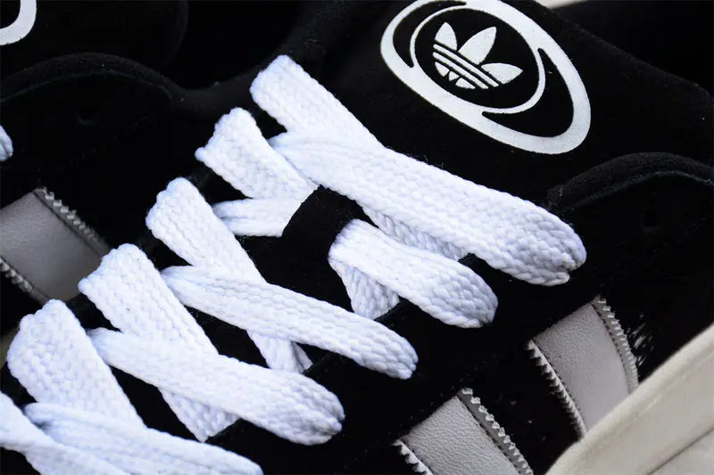 Campus Retro Sneakers - Black & White - NocturiaShop