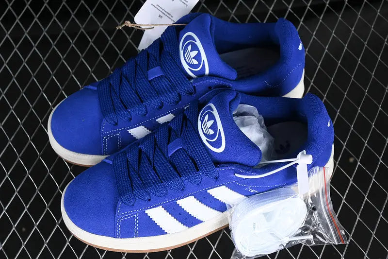 Campus Retro Sneakers - Blue & White - NocturiaShop