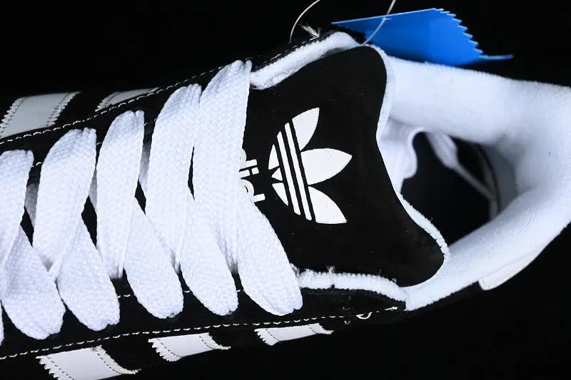 Campus Retro Sneakers - Black & White - NocturiaShop