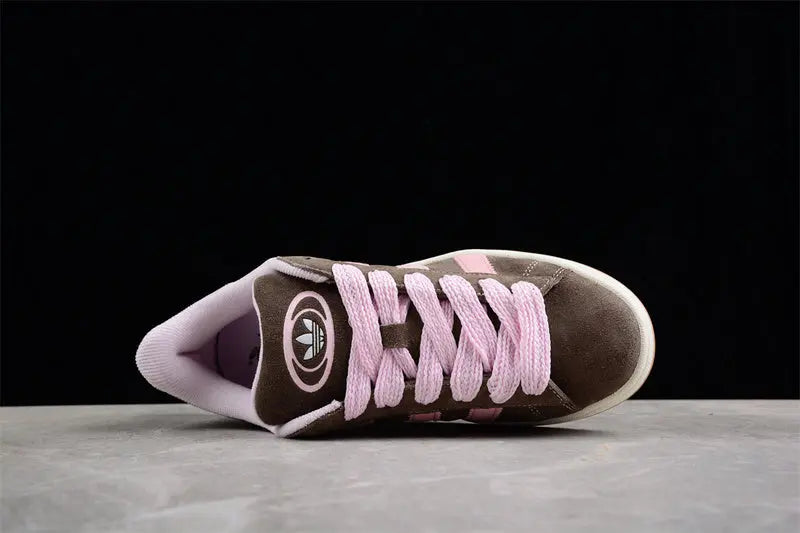 Campus Retro Sneakers - Brown & Pink - NocturiaShop