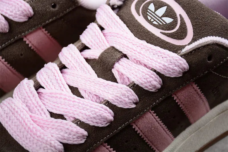 Campus Retro Sneakers - Brown & Pink - NocturiaShop