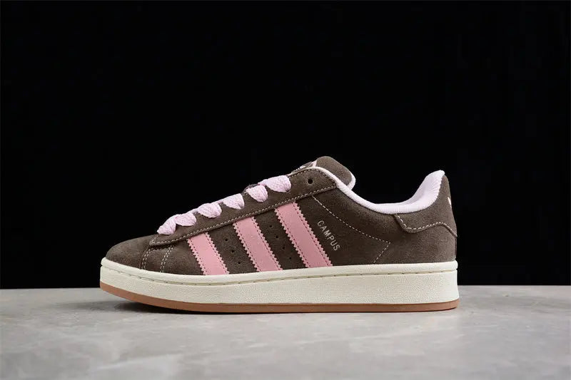 Campus Retro Sneakers - Brown & Pink - NocturiaShop