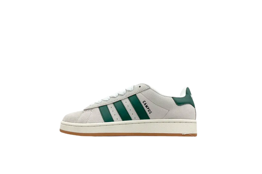 Campus Retro Sneakers - Grey & Green - NocturiaShop