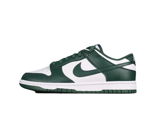 Dunk Style Retro Sneakers - White & Green - NocturiaShop